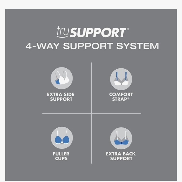 Playtex Women's 18 Hour Silky Soft Smoothing Wireless Bra - Picture 5 of 6